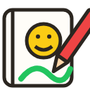 paintBrush offline coloring book icon